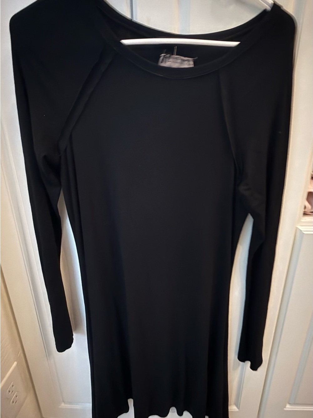 Alice + Olivia Black Long-Sleeve Bodycon Dress